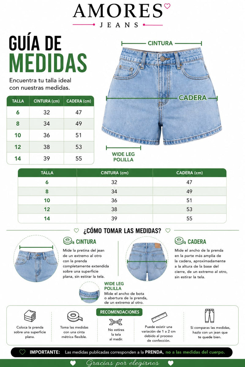 Guía de tallas Wide Leg Steroids