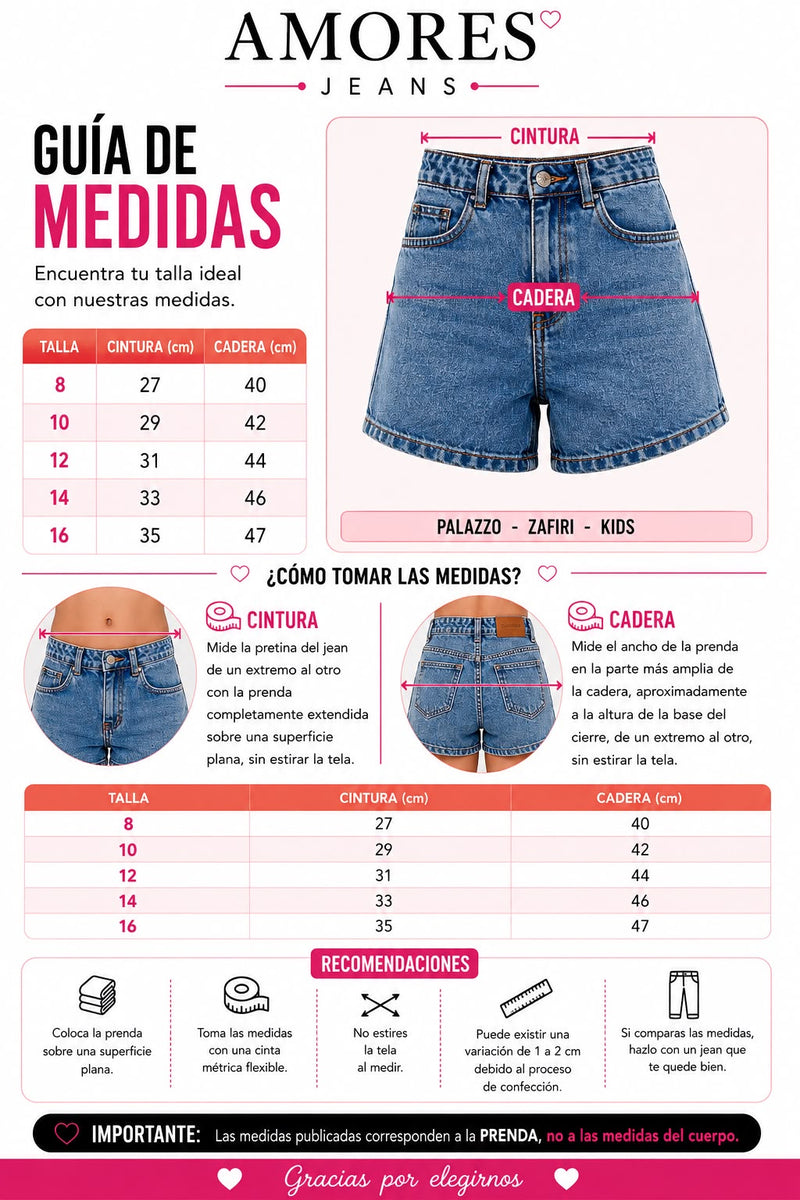 Guía de tallas Palazzo Safari Kids