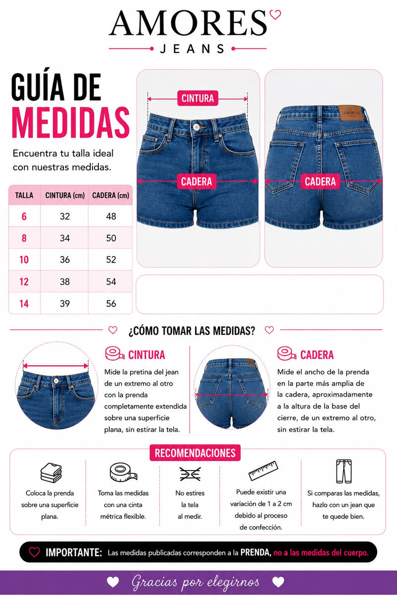 Guía de tallas Wide Leg Amores